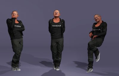 显卡大佬 英伟达皮衣老黄 AI科技首富跳舞(网盘下载)