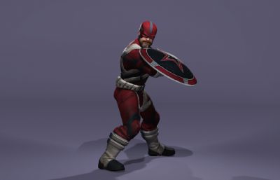 雷霆特攻队红色守卫者 苏联队长盾牌 漫威次世代猛男壮汉