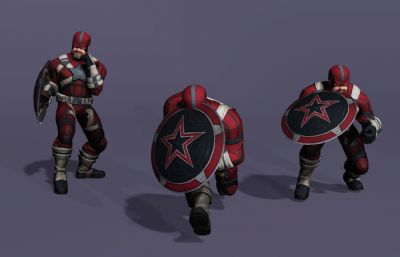 雷霆特攻队红色守卫者 苏联队长盾牌 漫威次世代猛男壮汉