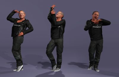 显卡大佬 英伟达皮衣老黄 AI科技首富跳舞(网盘下载)