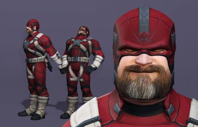 雷霆特攻队红色守卫者 苏联队长盾牌 漫威次世代猛男壮汉