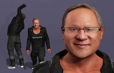 显卡大佬 英伟达皮衣老黄 AI科技首富跳舞(网盘下载)