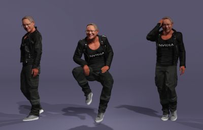 显卡大佬 英伟达皮衣老黄 AI科技首富跳舞(网盘下载)