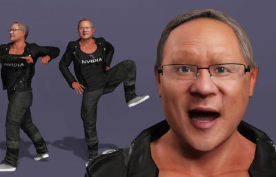 显卡大佬 英伟达皮衣老黄 AI科技首富跳舞(网盘下载)