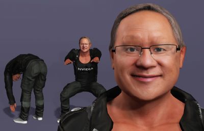 显卡大佬 英伟达皮衣老黄 AI科技首富跳舞(网盘下载)