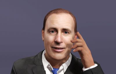 【全网独家】绝命律师写实男性数字人 次世代好莱坞演员 打电话夸夸其谈动画