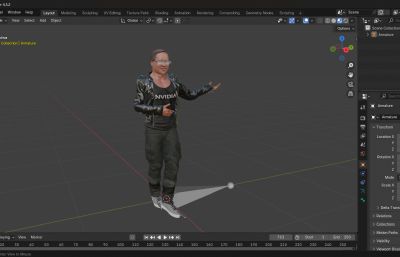 显卡大佬 英伟达皮衣老黄 AI科技首富跳舞(网盘下载)