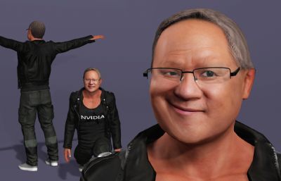 显卡大佬 英伟达皮衣老黄 AI科技首富跳舞(网盘下载)