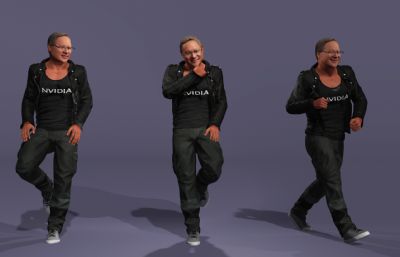 显卡大佬 英伟达皮衣老黄 AI科技首富跳舞(网盘下载)