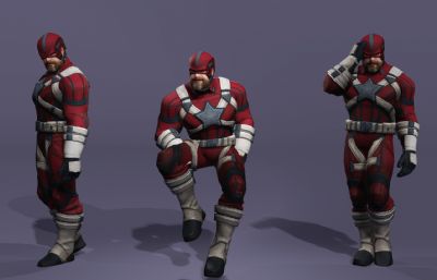 雷霆特攻队红色守卫者 苏联队长盾牌 漫威次世代猛男壮汉