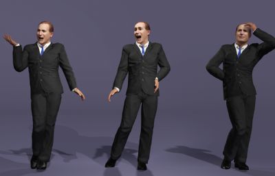 【全网独家】绝命律师写实男性数字人 次世代好莱坞演员 打电话夸夸其谈动画