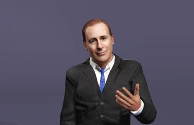 【全网独家】绝命律师写实男性数字人 次世代好莱坞演员 打电话夸夸其谈动画