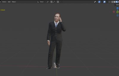 【全网独家】绝命律师写实男性数字人 次世代好莱坞演员 打电话夸夸其谈动画