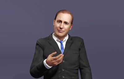 【全网独家】绝命律师写实男性数字人 次世代好莱坞演员 打电话夸夸其谈动画