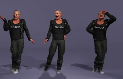 显卡大佬 英伟达皮衣老黄 AI科技首富跳舞(网盘下载)