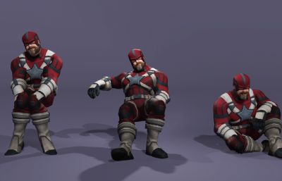 雷霆特攻队红色守卫者 苏联队长盾牌 漫威次世代猛男壮汉