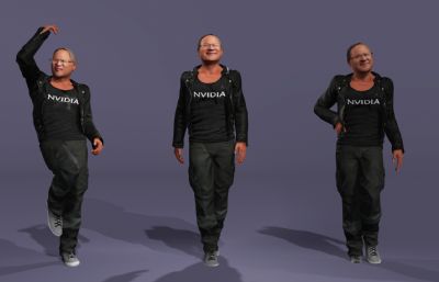 显卡大佬 英伟达皮衣老黄 AI科技首富跳舞(网盘下载)