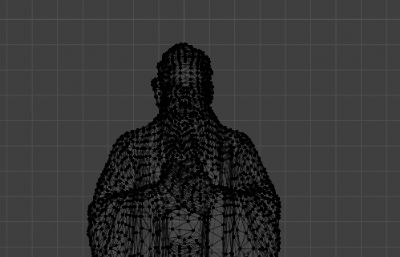 孔子石雕像古人