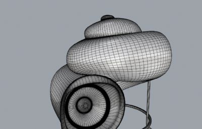 螺形音响 海螺音响rhino模型