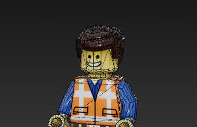 乐高小人glb模型