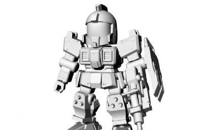 08小队6CM吉姆手办stl模型