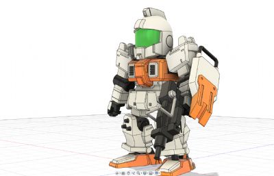 08小队6CM吉姆手办stl模型