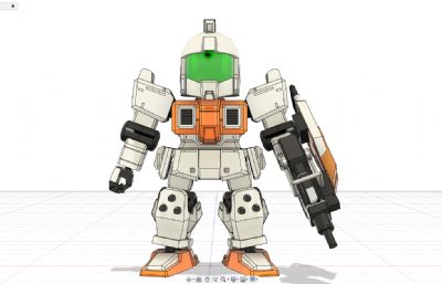 08小队6CM吉姆手办stl模型