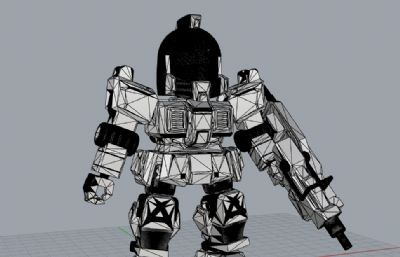 08小队6CM吉姆手办stl模型