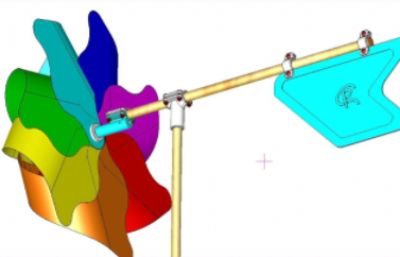 旋转风车风向标