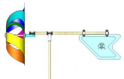旋转风车风向标