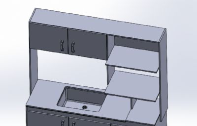 厨房橱柜模型图
