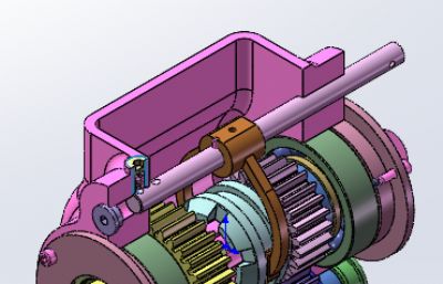 4x4小车齿轮箱结构
