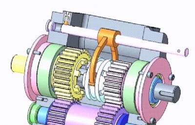 4x4小车齿轮箱结构