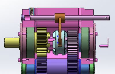 4x4小车齿轮箱结构