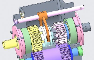 4x4小车齿轮箱结构