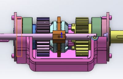 4x4小车齿轮箱结构
