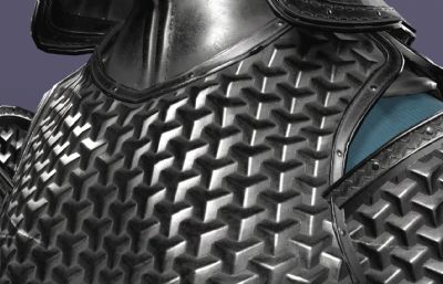 写实风格《三国演义》银盔银甲赵云3d模型,有一套持枪连招攻击,多格式