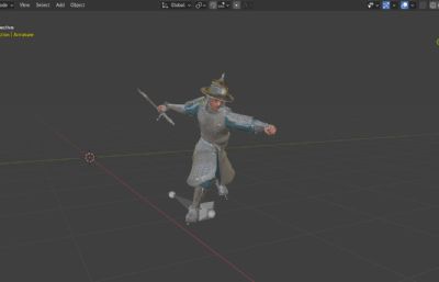 写实风格《三国演义》银盔银甲赵云3d模型,有一套持枪连招攻击,多格式