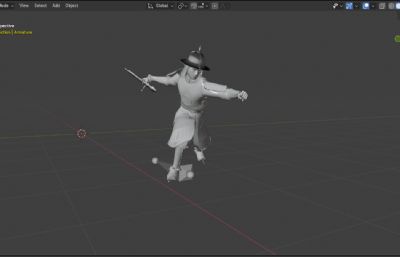 写实风格《三国演义》银盔银甲赵云3d模型,有一套持枪连招攻击,多格式