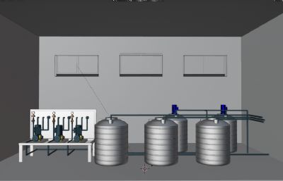 水厂泵站加药间 消毒间