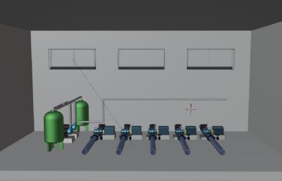 水厂泵站供水泵房
