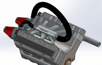 双涡轮增压V6发动机