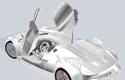 玩具跑车外观