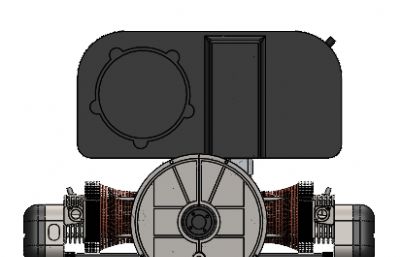 带机油散热器的发动机