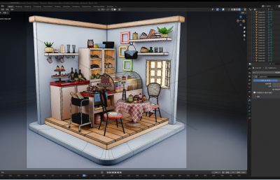 等距房间系列卧室厨房客厅
