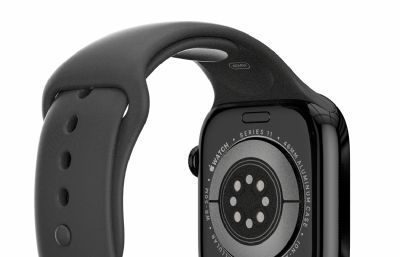 苹果Apple Watch 11 智能手表,渲染完,含贴图