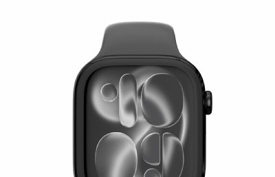 苹果Apple Watch 11 智能手表,渲染完,含贴图