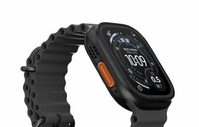 苹果Apple Watch ultra 3智能手表,渲染完成