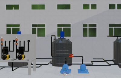 水厂泵站加药间 次氯酸钠加药间