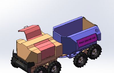 蟒式电动八驱车辆总装STEP